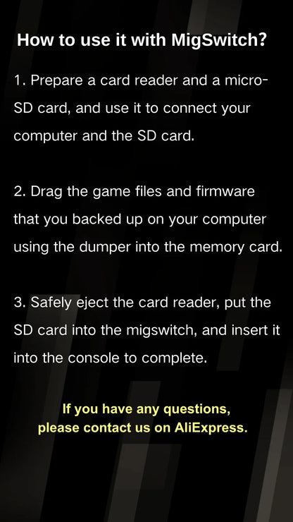 Mig Dumper back-up For NS MigSwitch Game Card